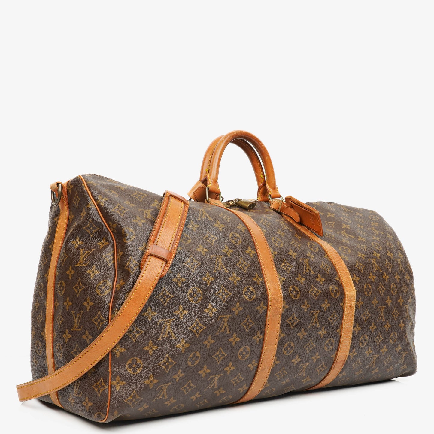 Louis Vuitton Keepall 60 Bandoulière Monogram Canvas Travel Bag