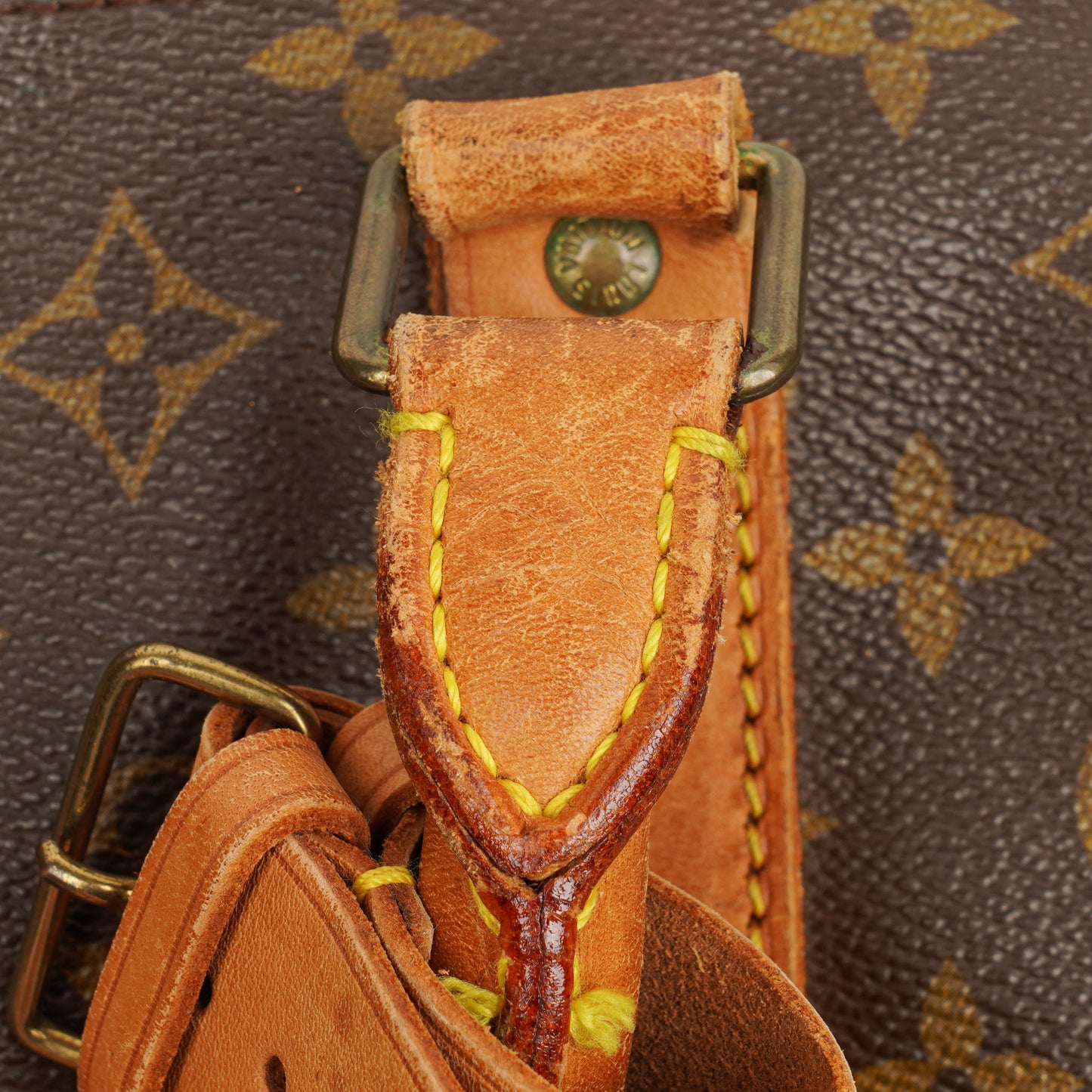 Louis Vuitton Keepall 60 Bandoulière Monogram Canvas Travel Bag