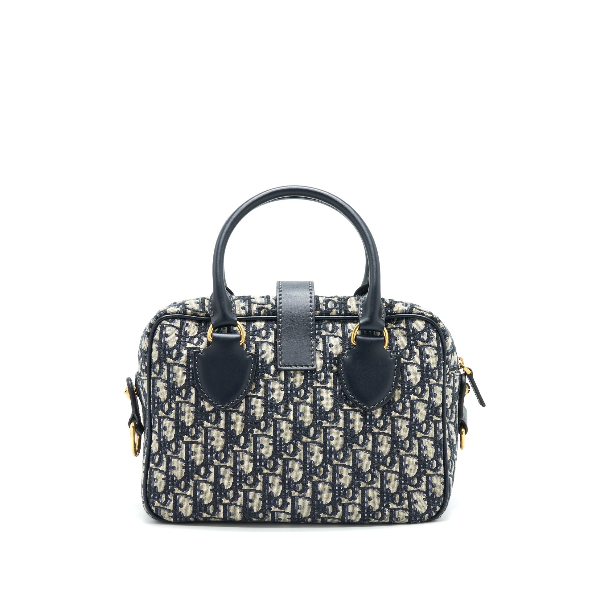 Dior Oblique Collection Blue Monogram Canvas Tote Purse
