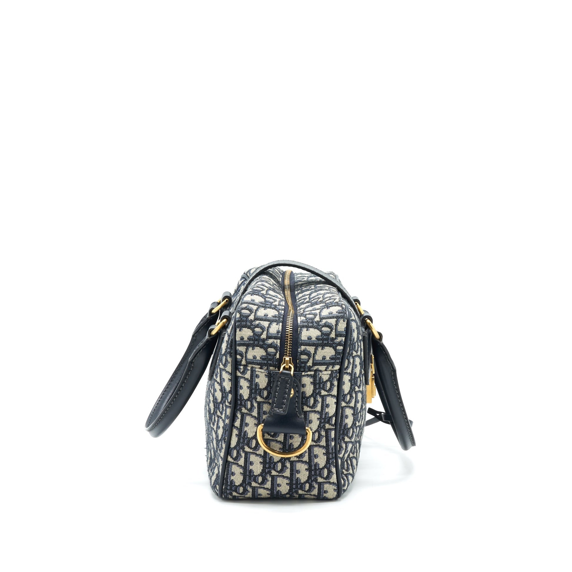 Dior Oblique Collection Blue Monogram Canvas Tote Purse