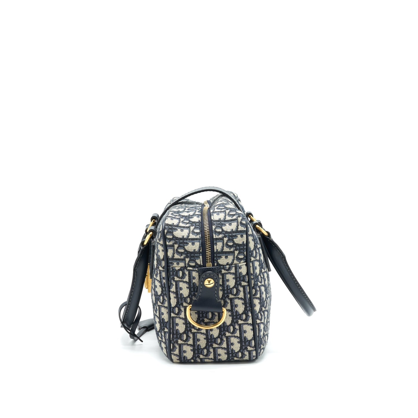 Dior Oblique Collection Blue Monogram Canvas Tote Purse