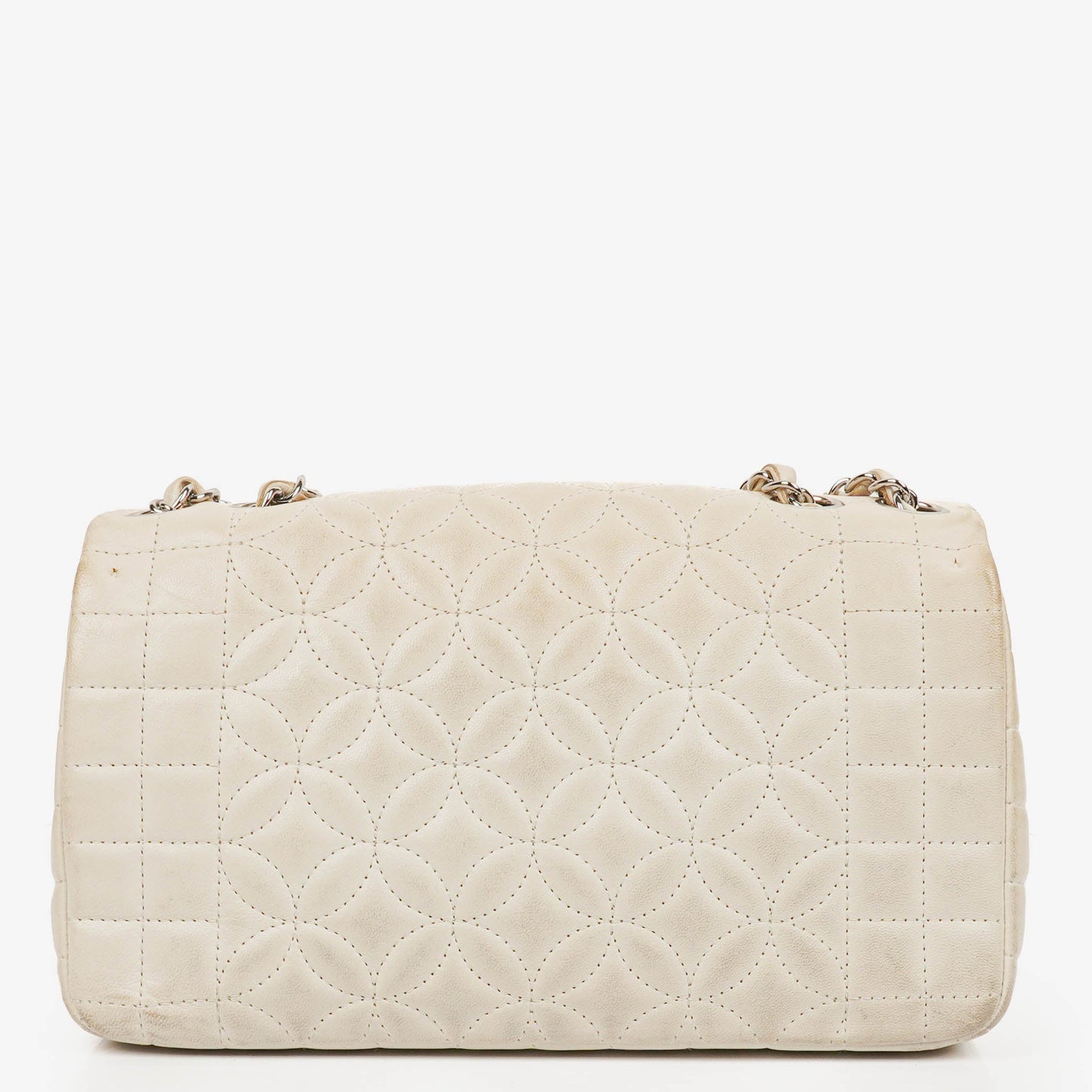 Chanel Neutral Lady Graphic Quilted Leather Flap Bag