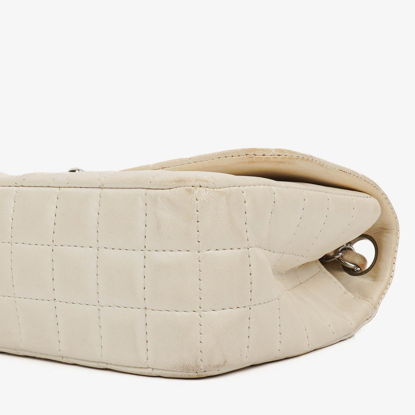 Chanel Neutral Lady Graphic Quilted Leather Flap Bag