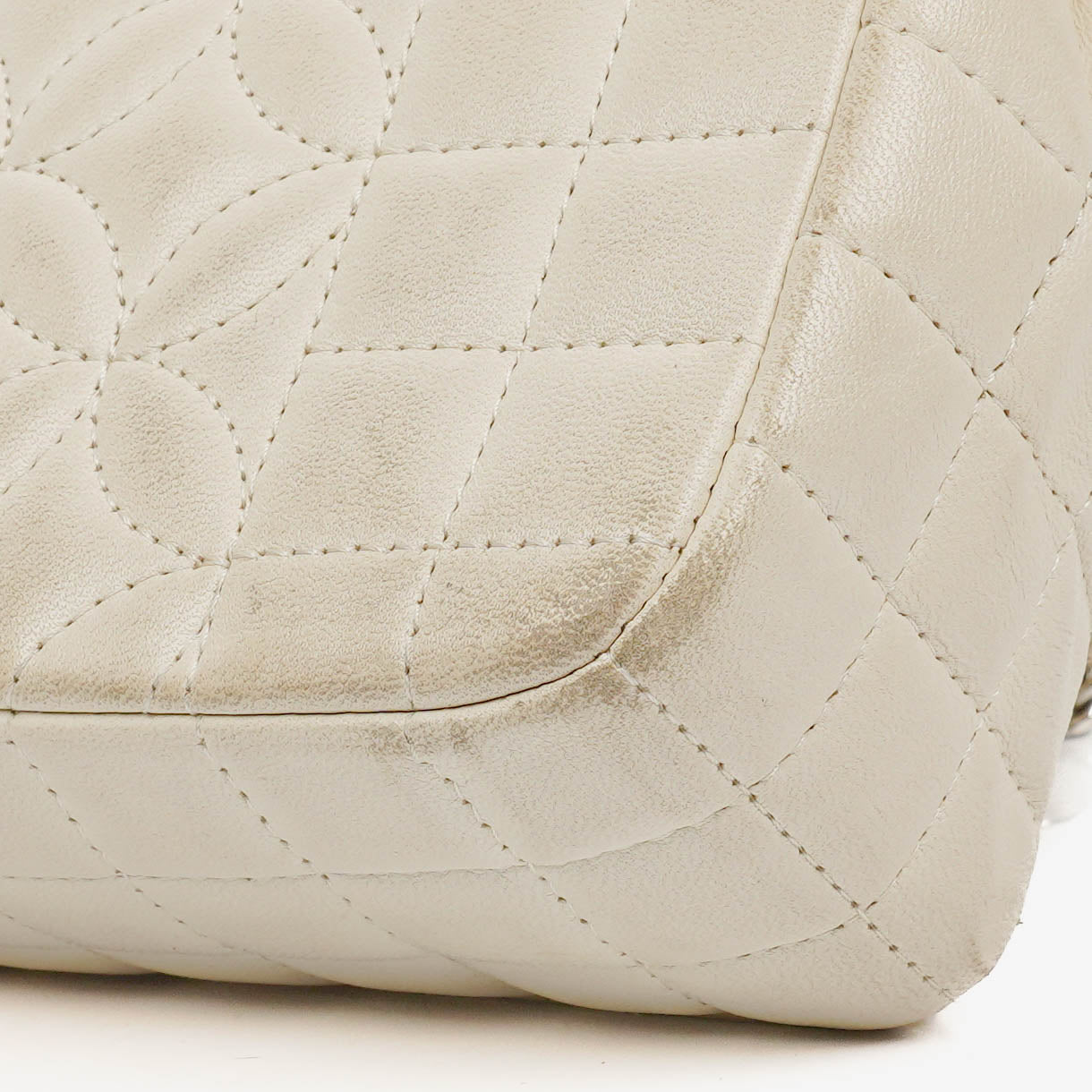 Chanel Neutral Lady Graphic Quilted Leather Flap Bag