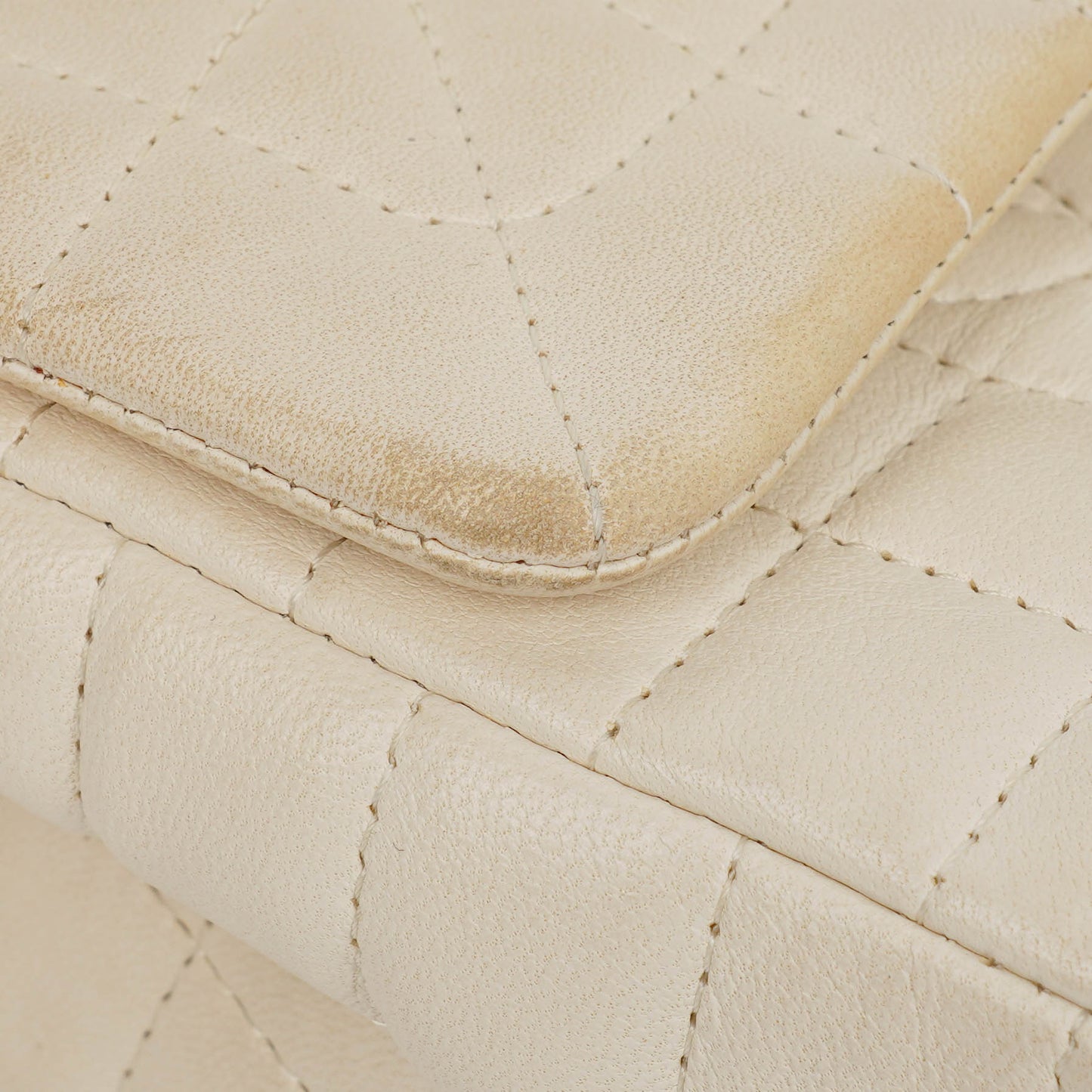 Chanel Neutral Lady Graphic Quilted Leather Flap Bag