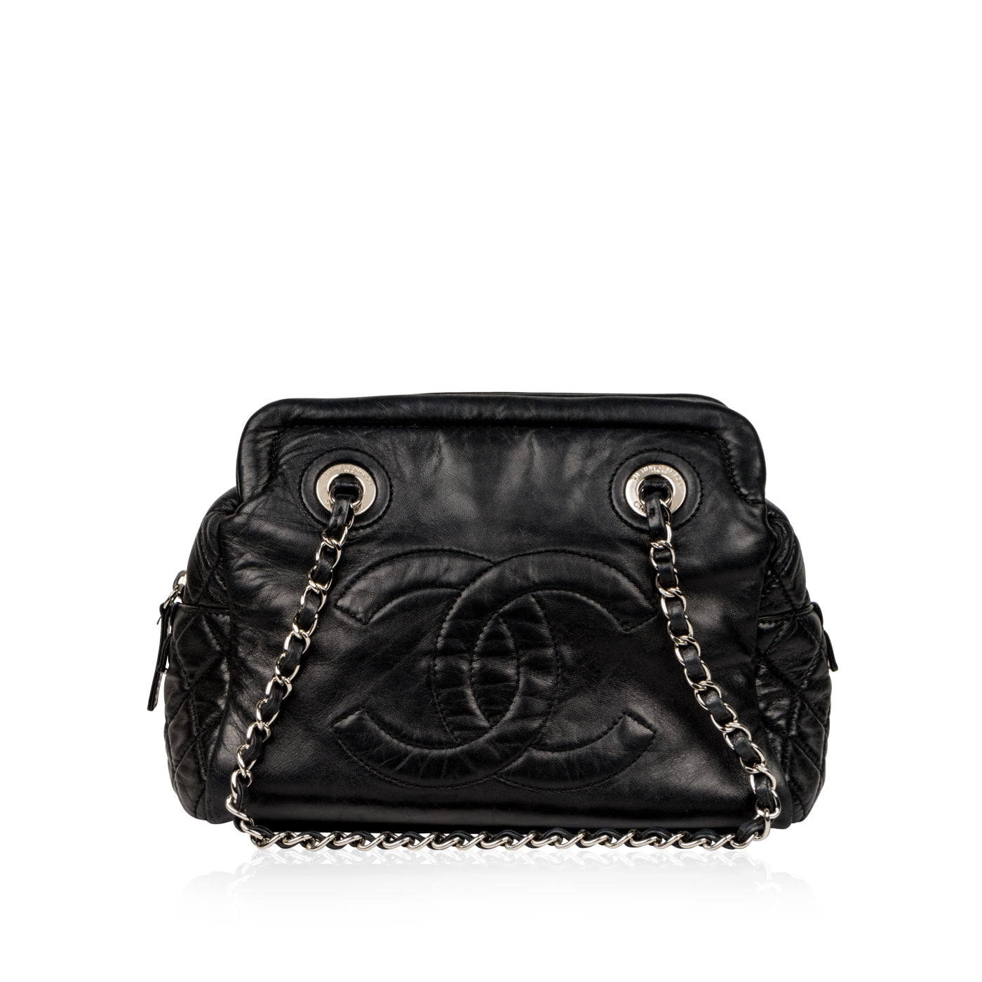 Chanel Timeless Lambskin Black Tote Bag Style 3
