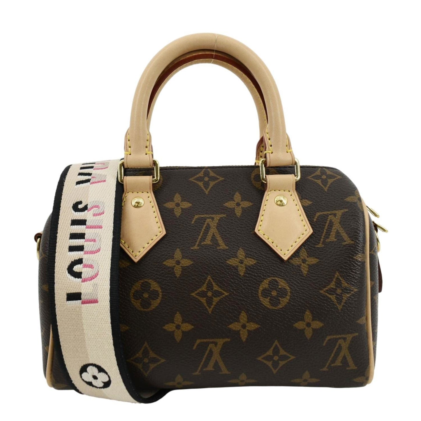 LOUIS VUITTON 20 Bandouliere Monogram Canvas Satchel Bag Brown