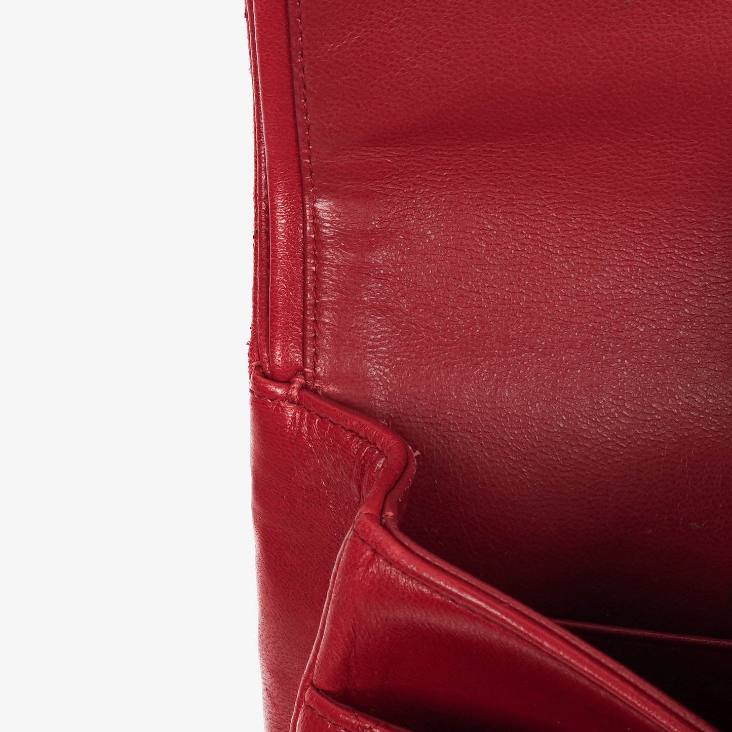 Chanel  Classic Double Flap Bag in Quilted Red Lambskin with 24K Gold-Plated Hardware