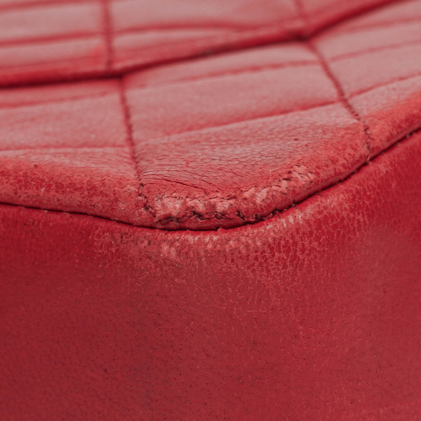 Chanel  Classic Double Flap Bag in Quilted Red Lambskin with 24K Gold-Plated Hardware