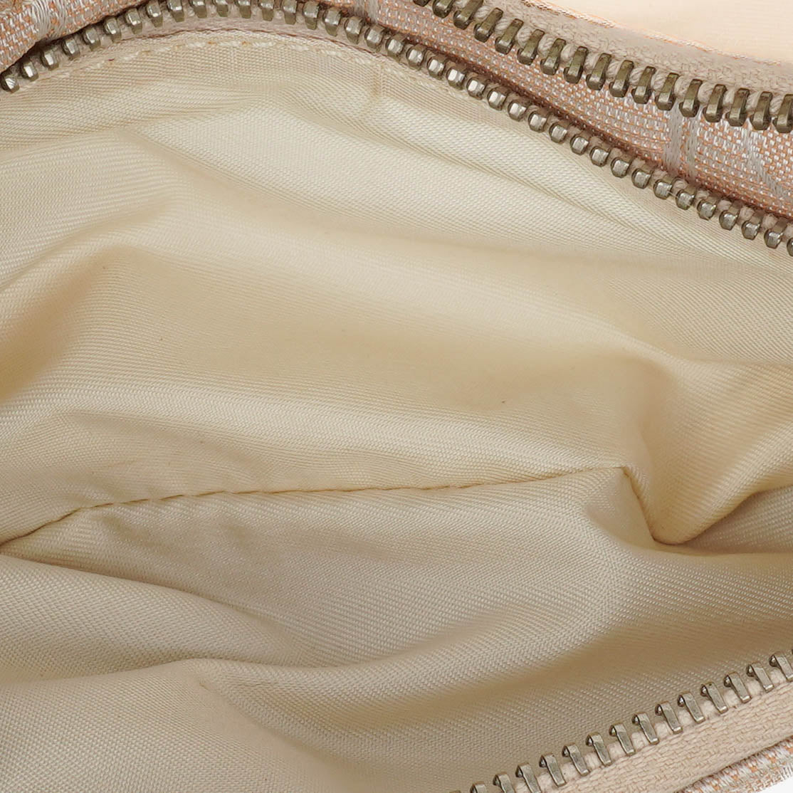 Chanel Beige Nylon CC Logo Travel Line Canvas Vanity Bag