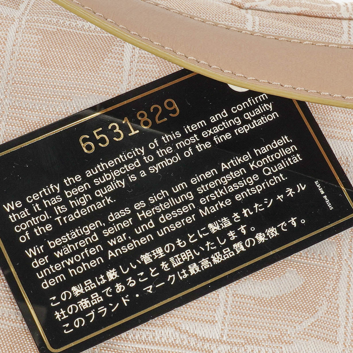 Chanel Beige Nylon CC Logo Travel Line Canvas Vanity Bag