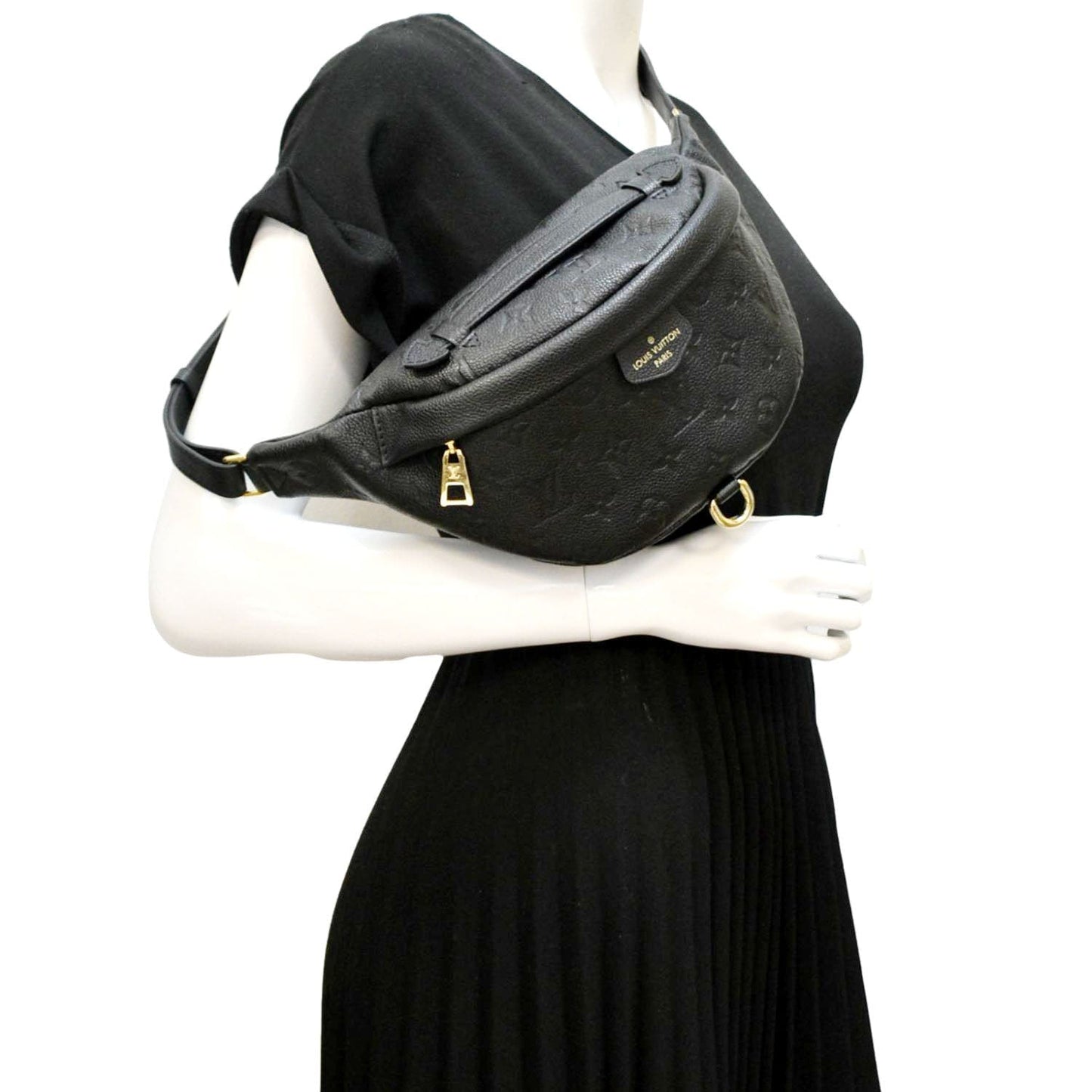 LOUIS VUITTON Monogram Empreinte Bumbag Black