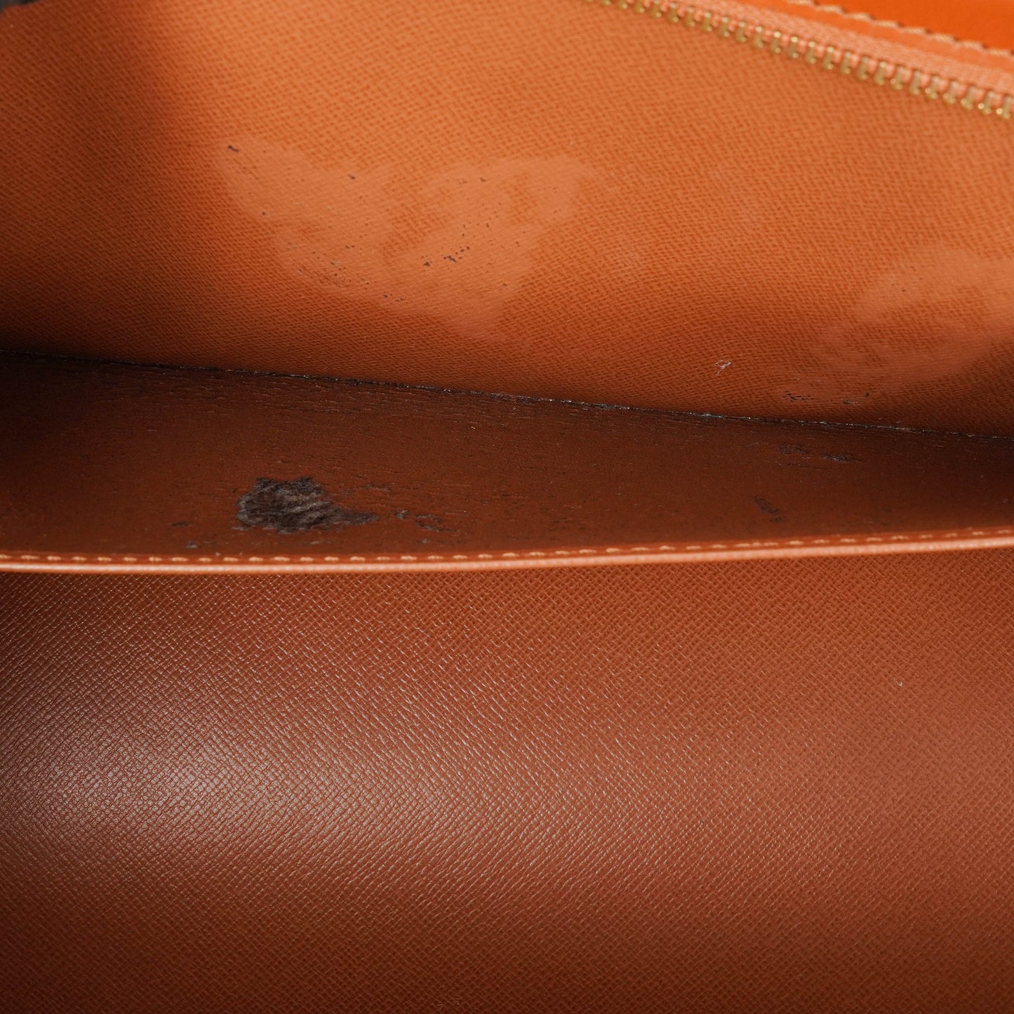 Louis Vuitton Sac Triangle Brown EPI Leather Handbag