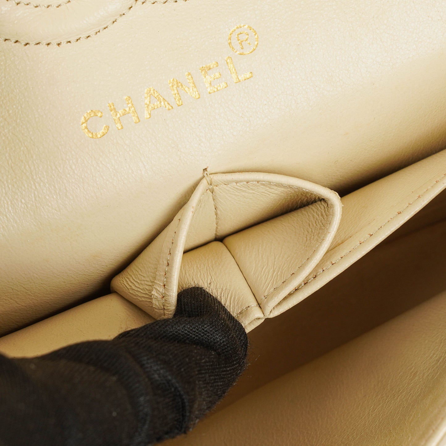 Chanel Small Classic  Double Flap Bag Quilted Lambskin 24K Gold-Plated Hardware