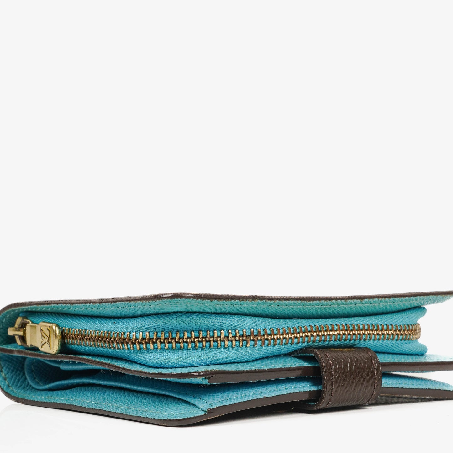 Louis Vuitton Blue Monogram Groom Limited Edition Compact Zippy Wallet