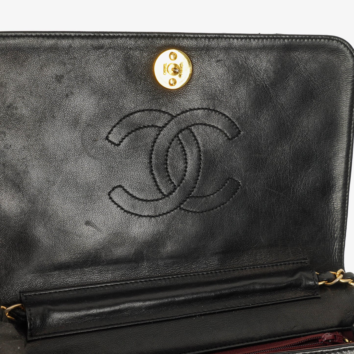 Chanel Classic Full Flap Bag Black Quilted Leather 24K Gold-Plated Hardware