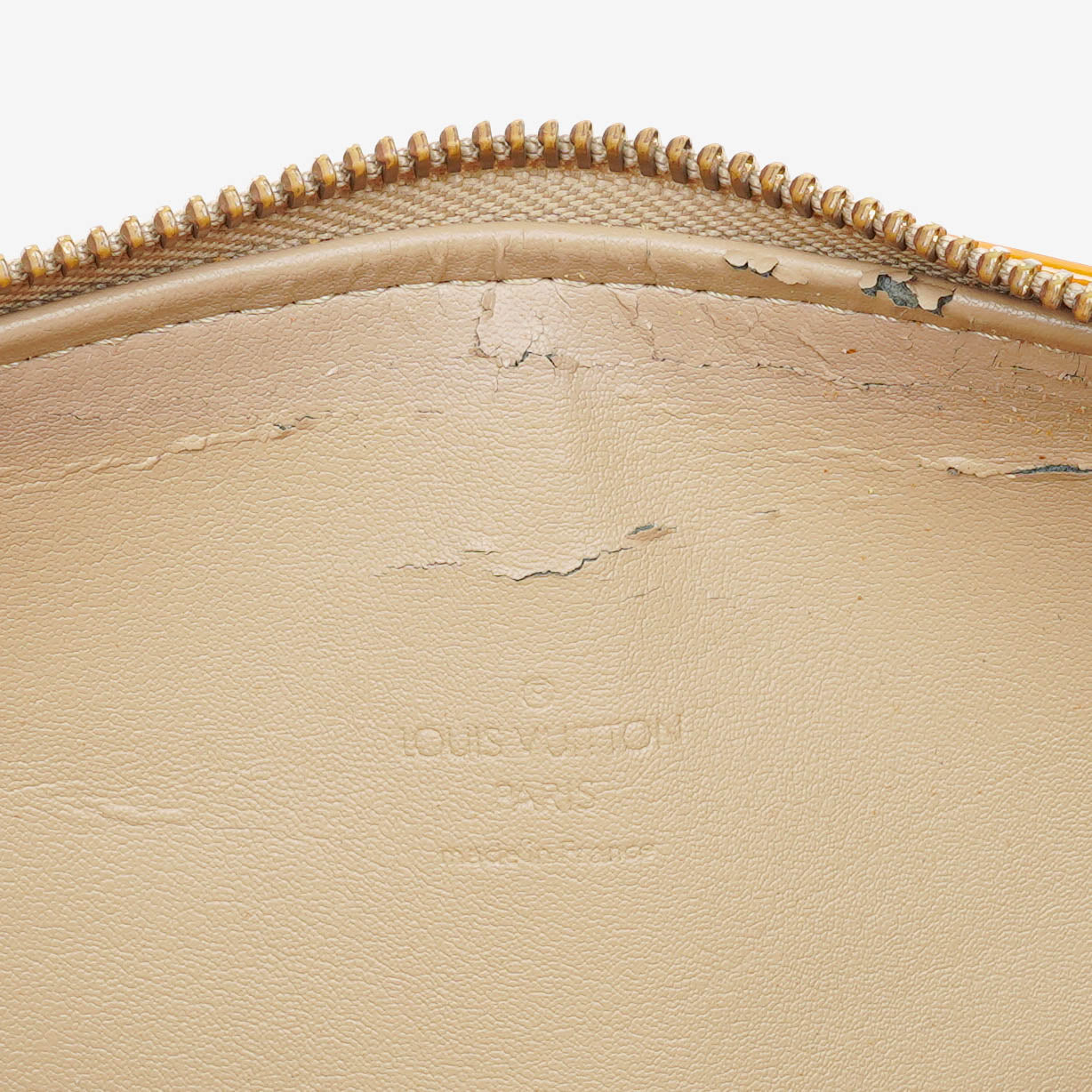 Louis Vuitton Yellow Papillon 30 Bedford Monogram Vernis Leather Bag