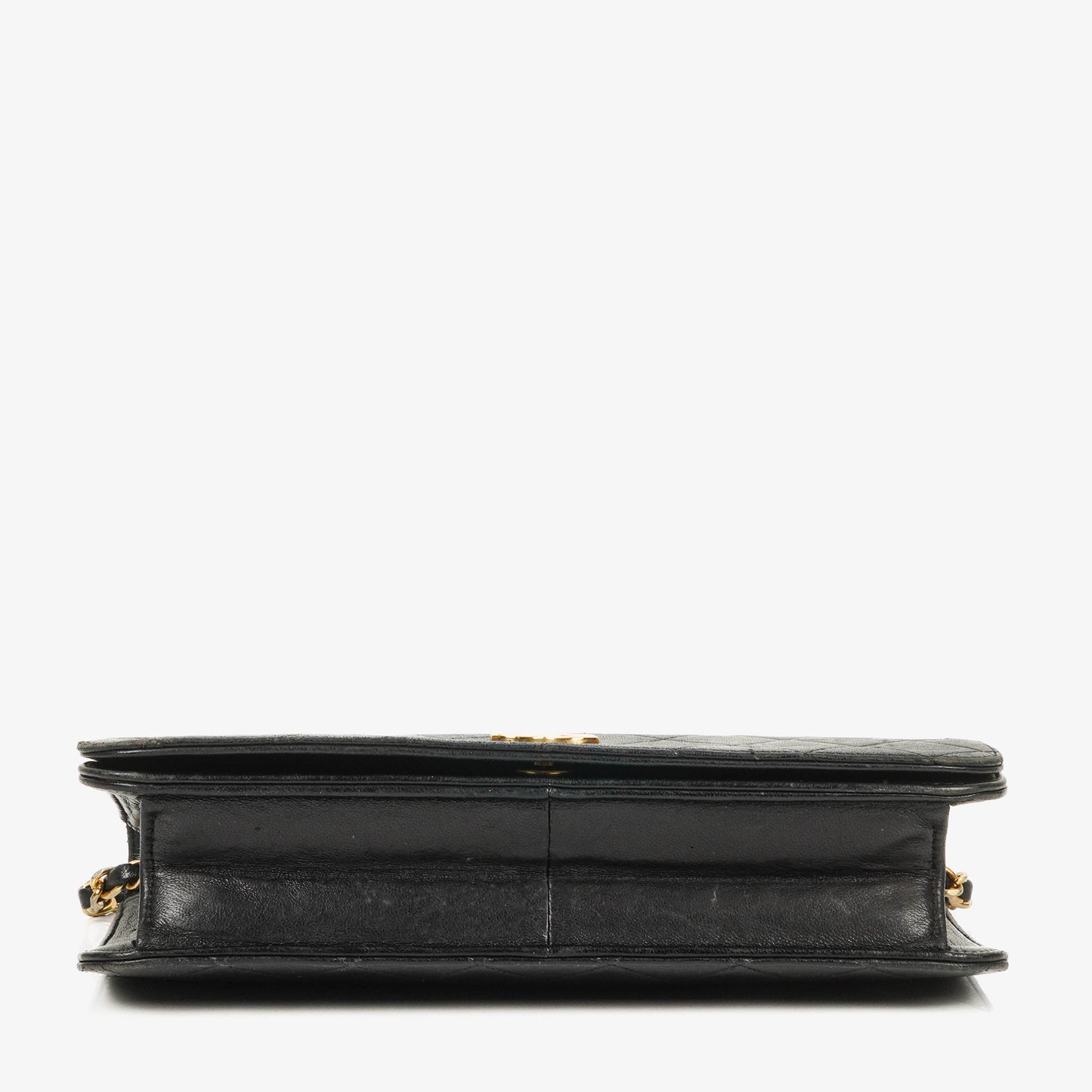 Chanel Classic Full Flap Bag Black Quilted Leather 24K Gold-Plated Hardware