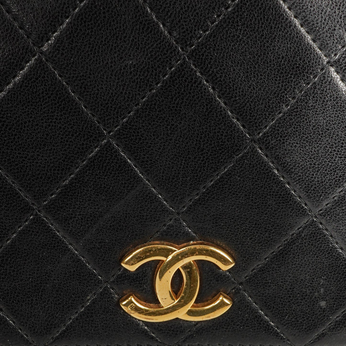 Chanel Classic Full Flap Bag Black Quilted Leather 24K Gold-Plated Hardware
