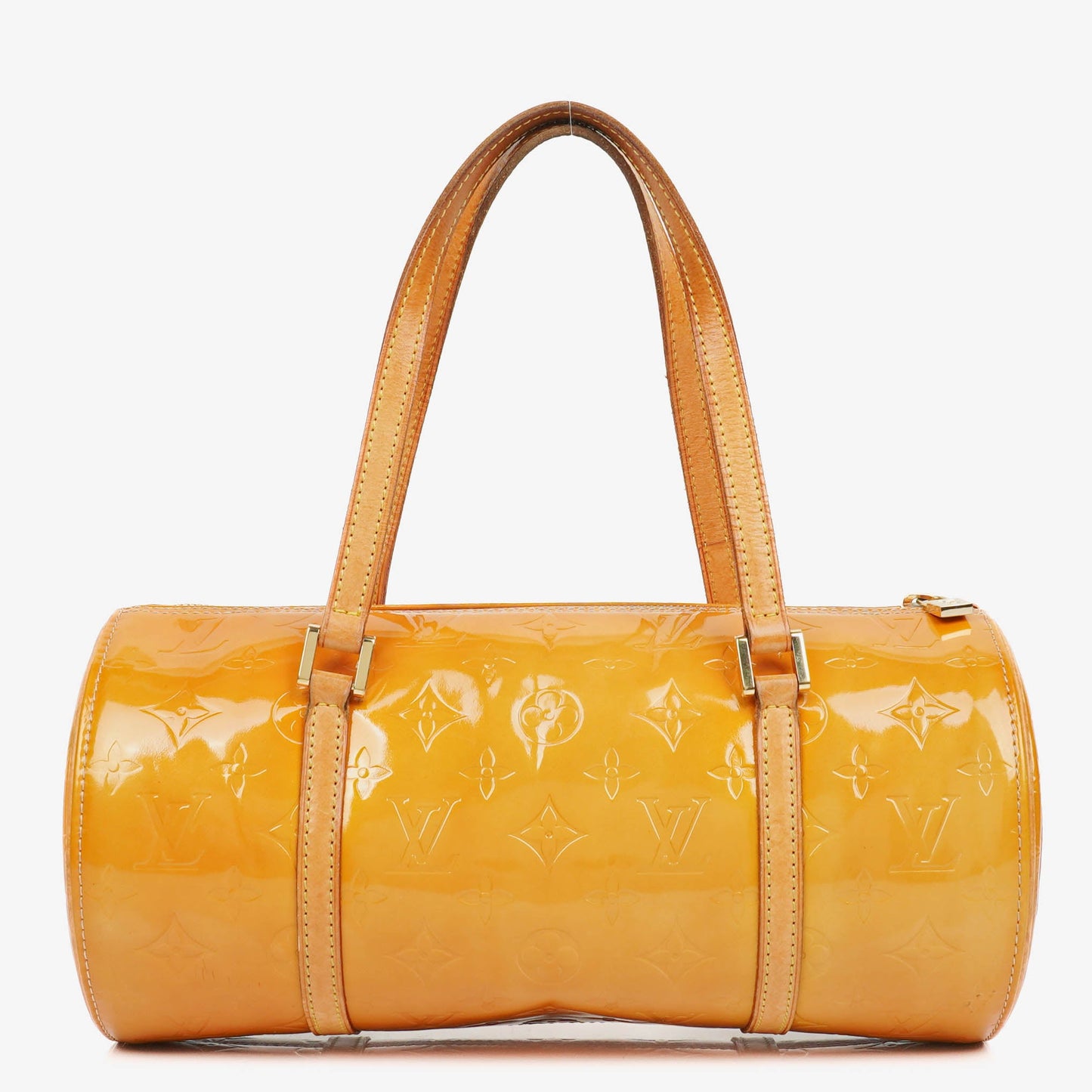 Louis Vuitton Yellow Papillon 30 Bedford Monogram Vernis Leather Bag
