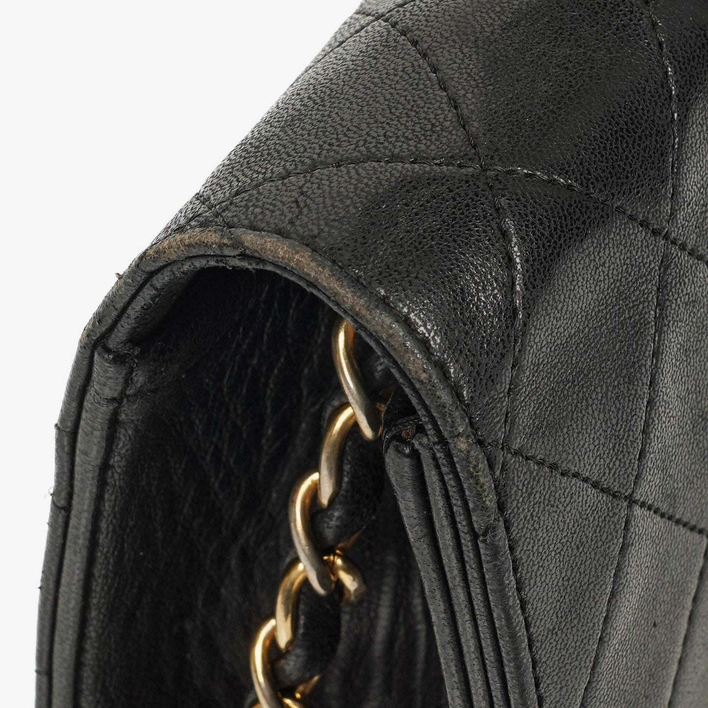 Chanel Classic Full Flap Bag Black Quilted Leather 24K Gold-Plated Hardware
