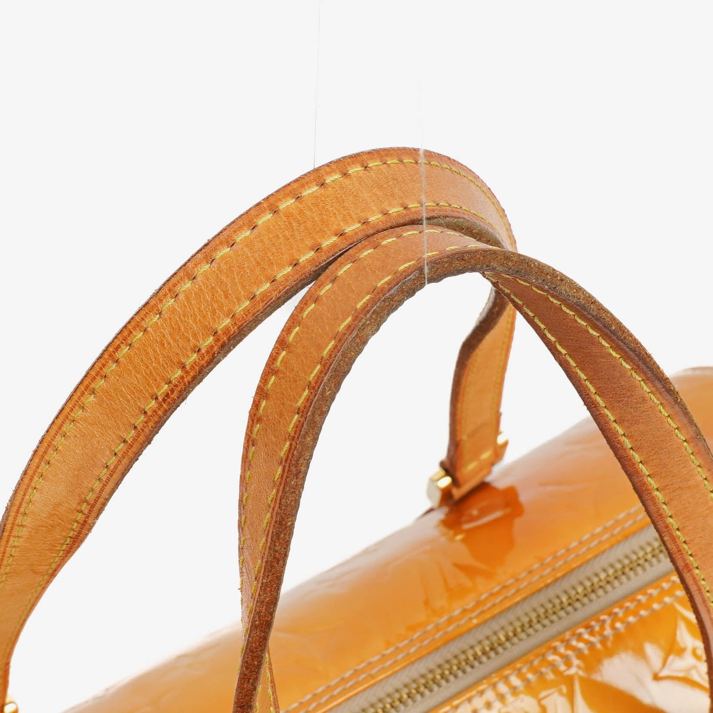 Louis Vuitton Yellow Papillon 30 Bedford Monogram Vernis Leather Bag