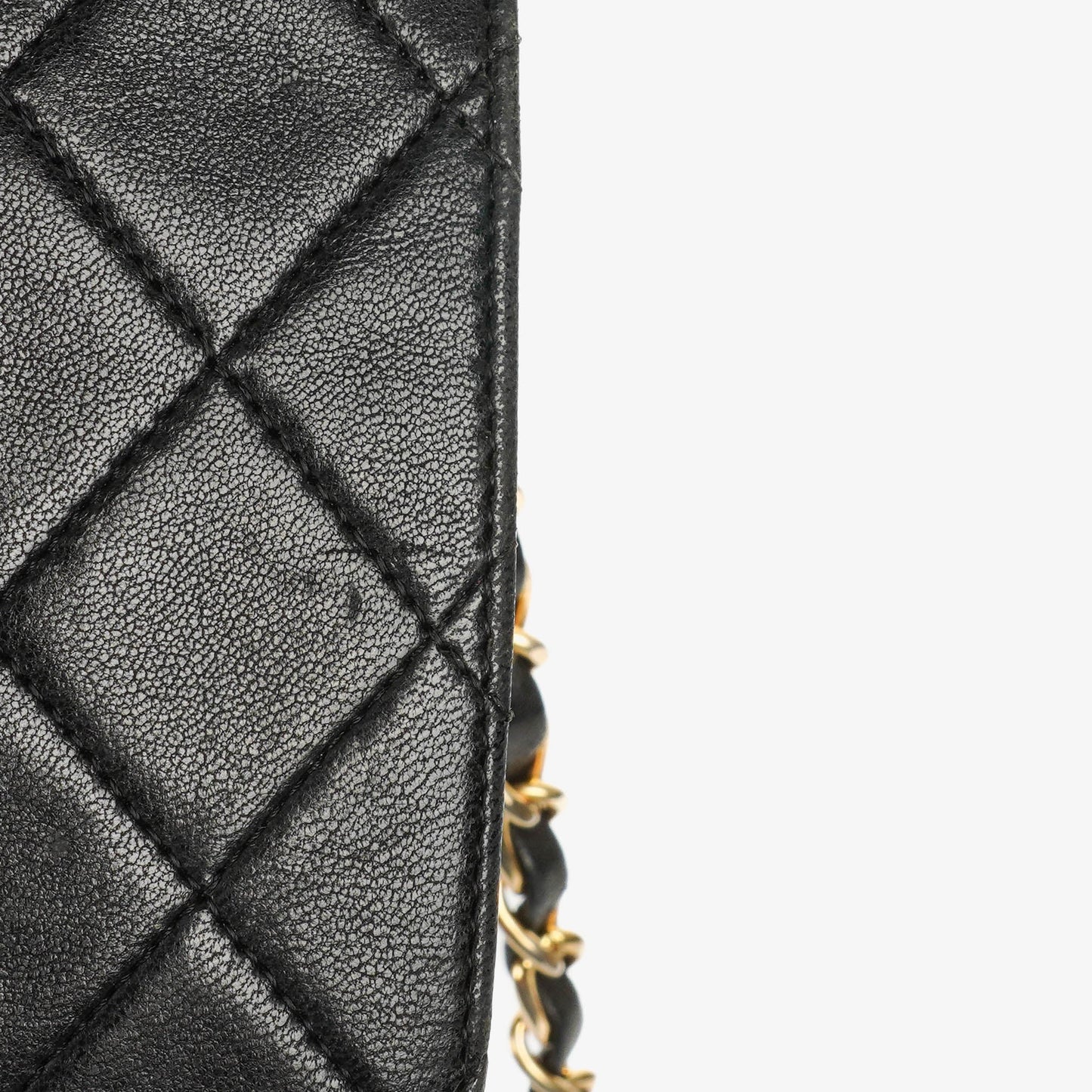 Chanel Classic Full Flap Bag Black Quilted Leather 24K Gold-Plated Hardware