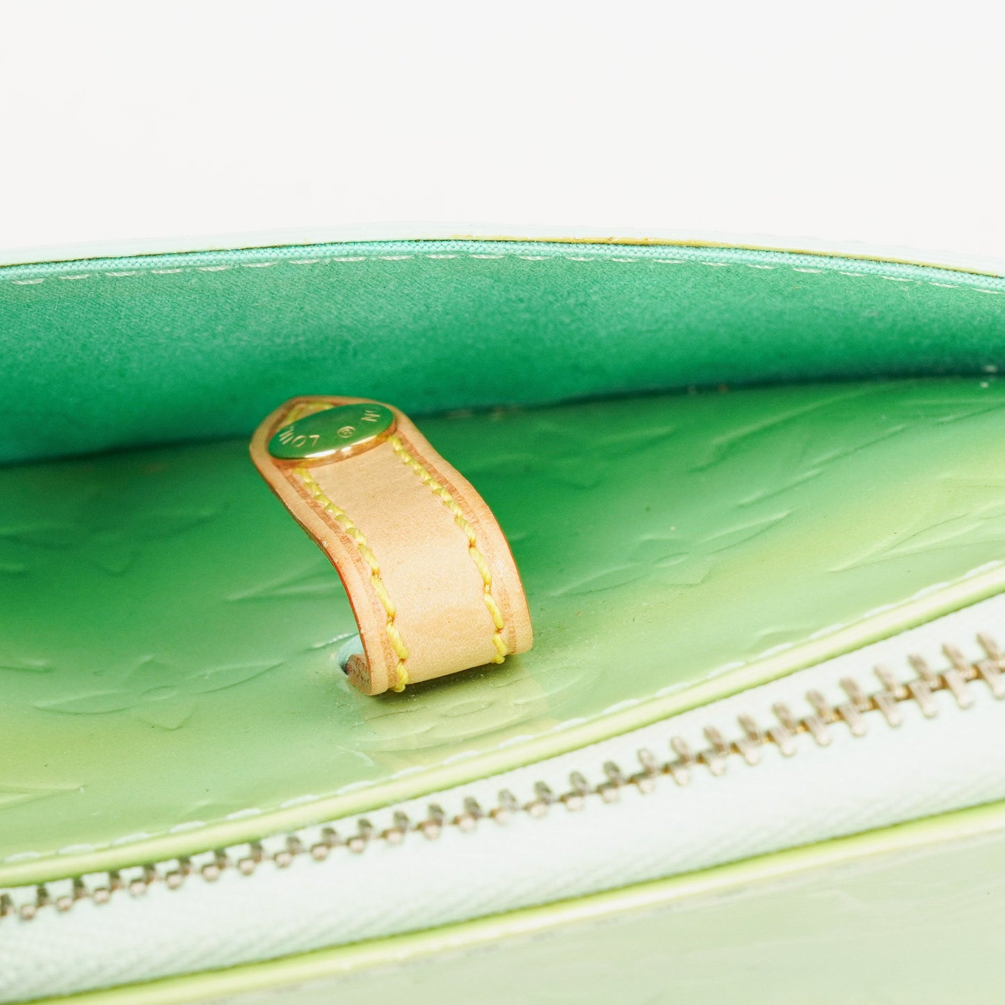Louis Vuitton Mallory Square Monogram Peppermint Vernis Shouder Bag