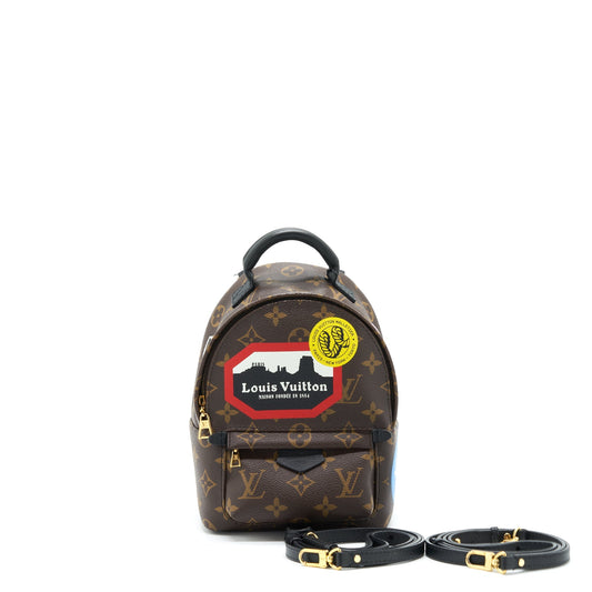Louis Vuitton Mini Palm Backpack Spring Limited Edition Monogram Canvas GHW