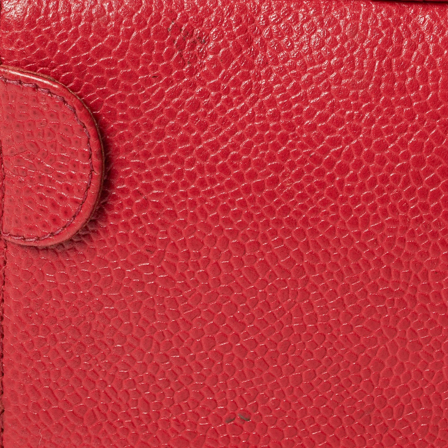 Chanel Red Leather Vanity Case
