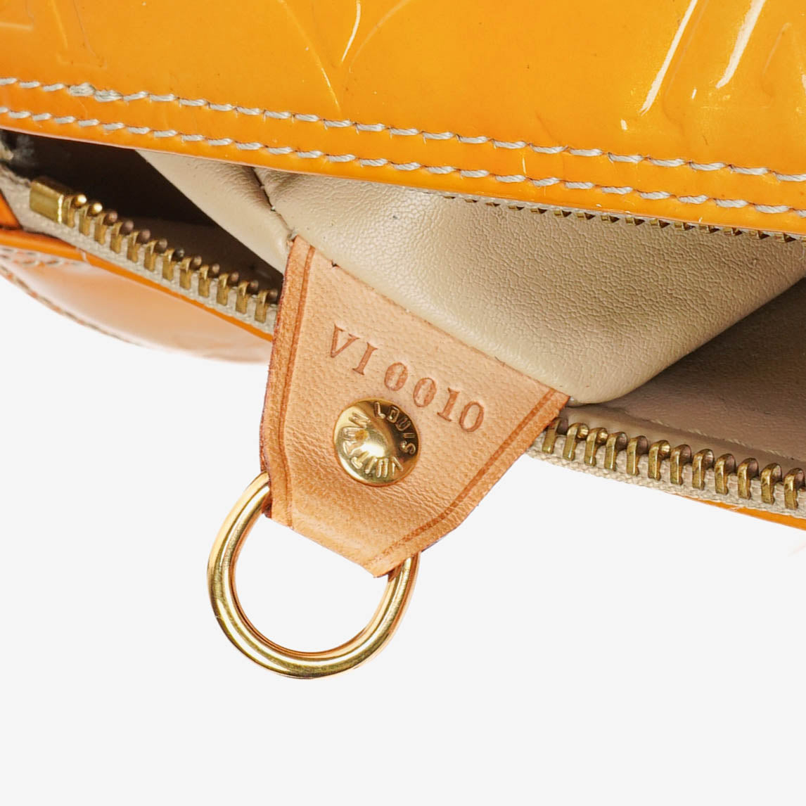 Louis Vuitton Yellow Papillon 30 Bedford Monogram Vernis Leather Bag