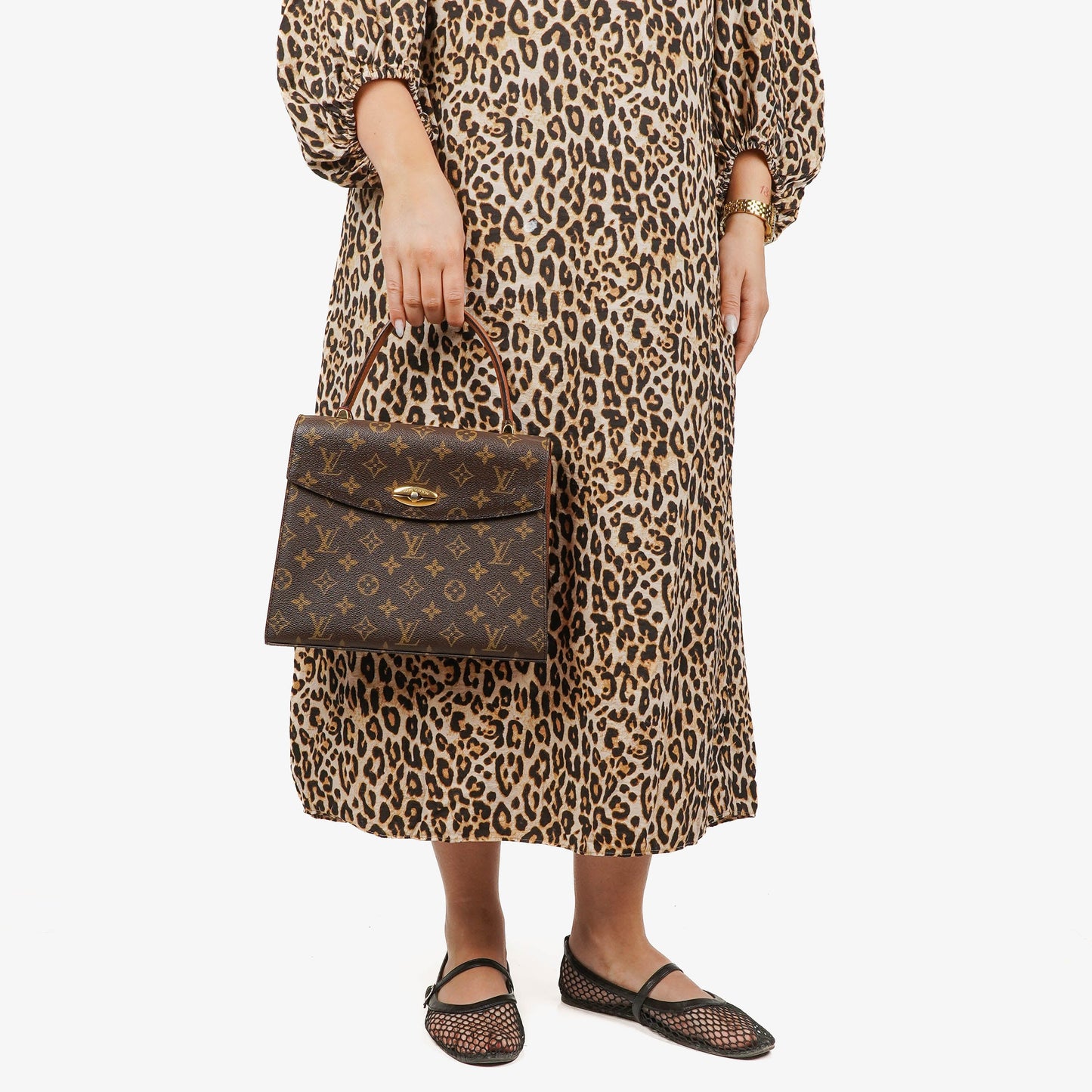 Louis Vuitton Malesherbes Monogram Canvas Handbag