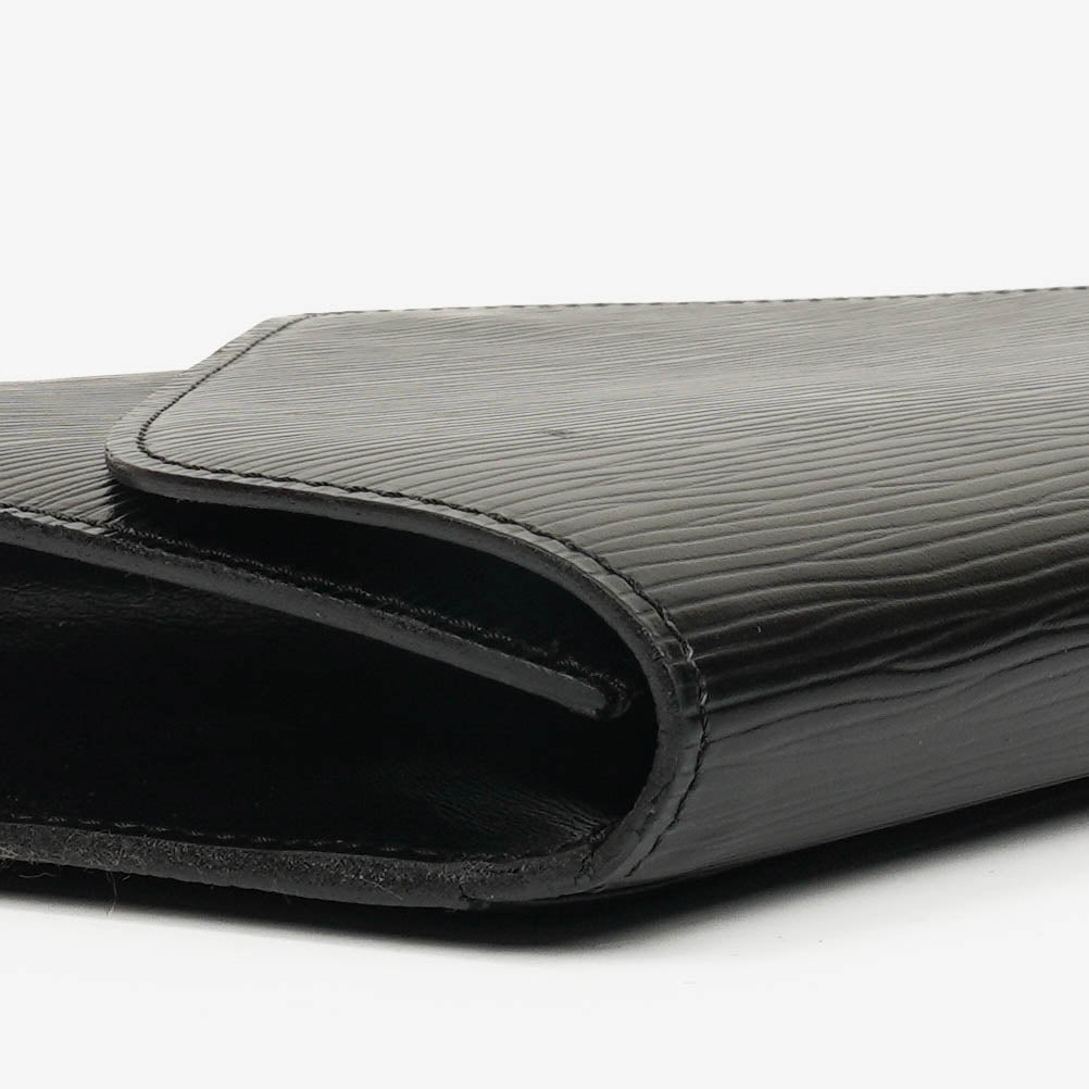 Louis Vuitton Arts-Deco Black EPI Leather Clutch Bag