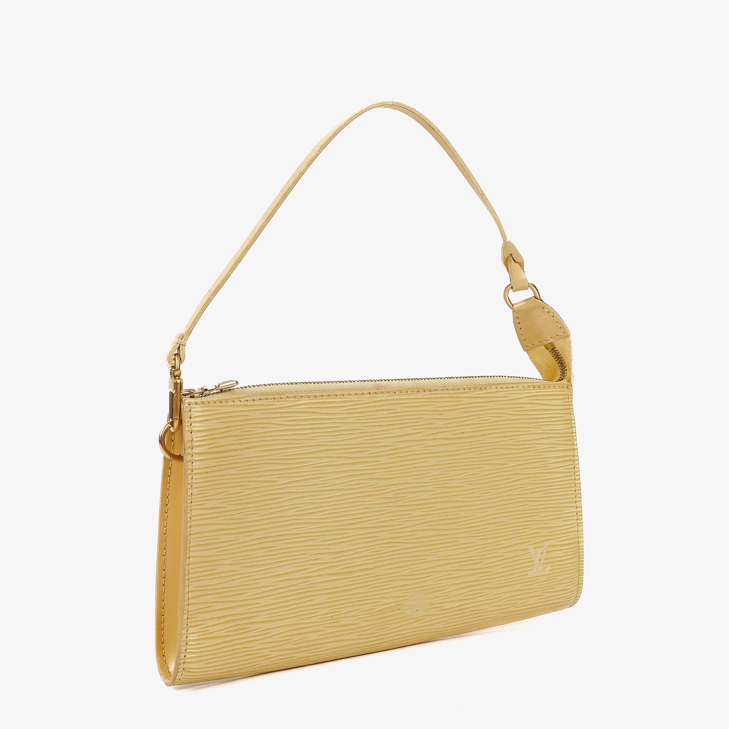 Louis Vuitton Pochette Accessoires Vanilla EPI Leather Clutch Handbag