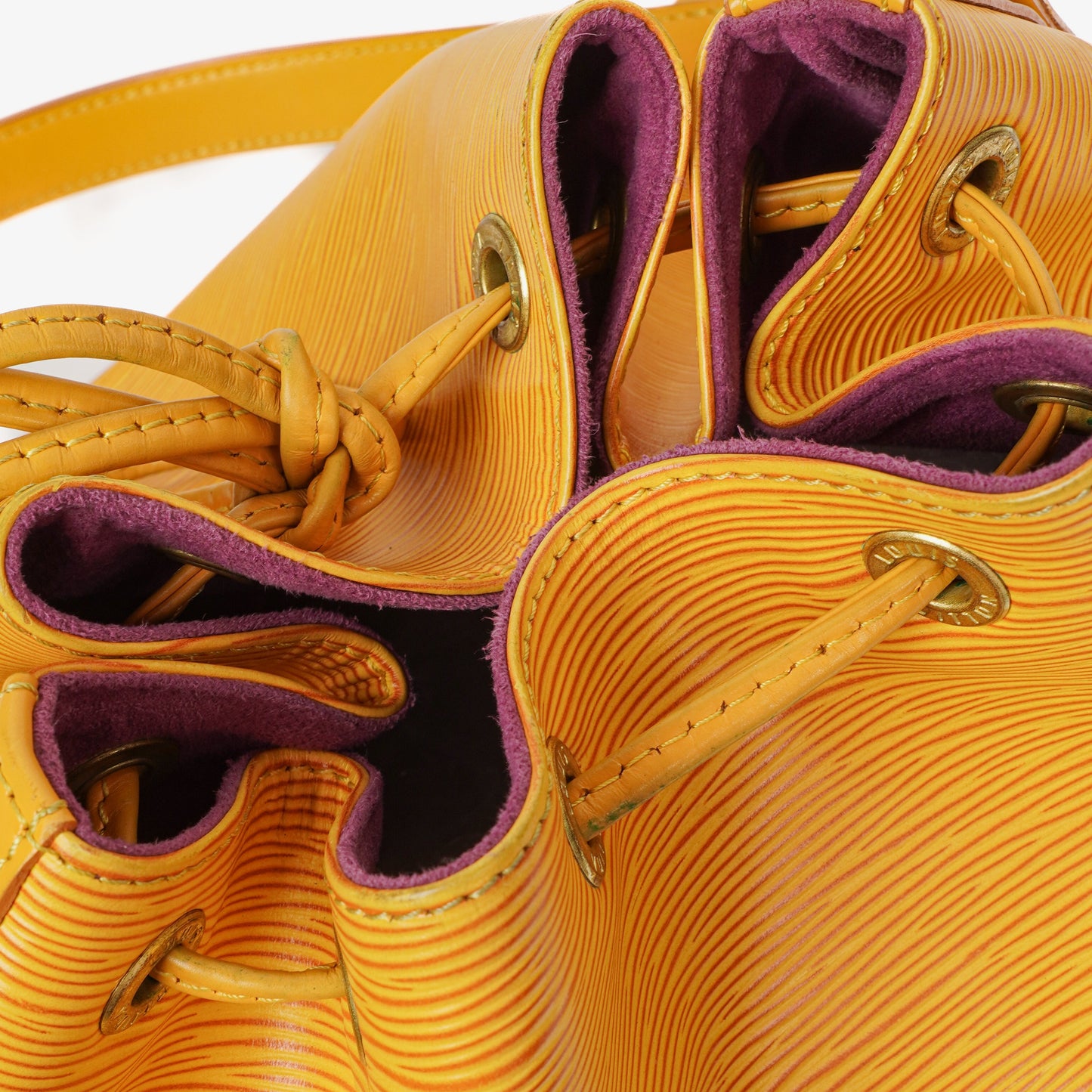 Louis Vuitton Petit Noe Yellow EPI Leather Shoulder Bag