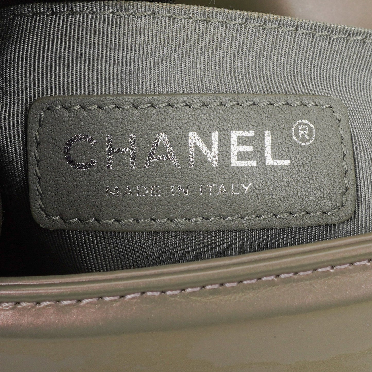 Chanel Light Purple Iridescent Glazed Calfskin Small Boy Flap Bag
