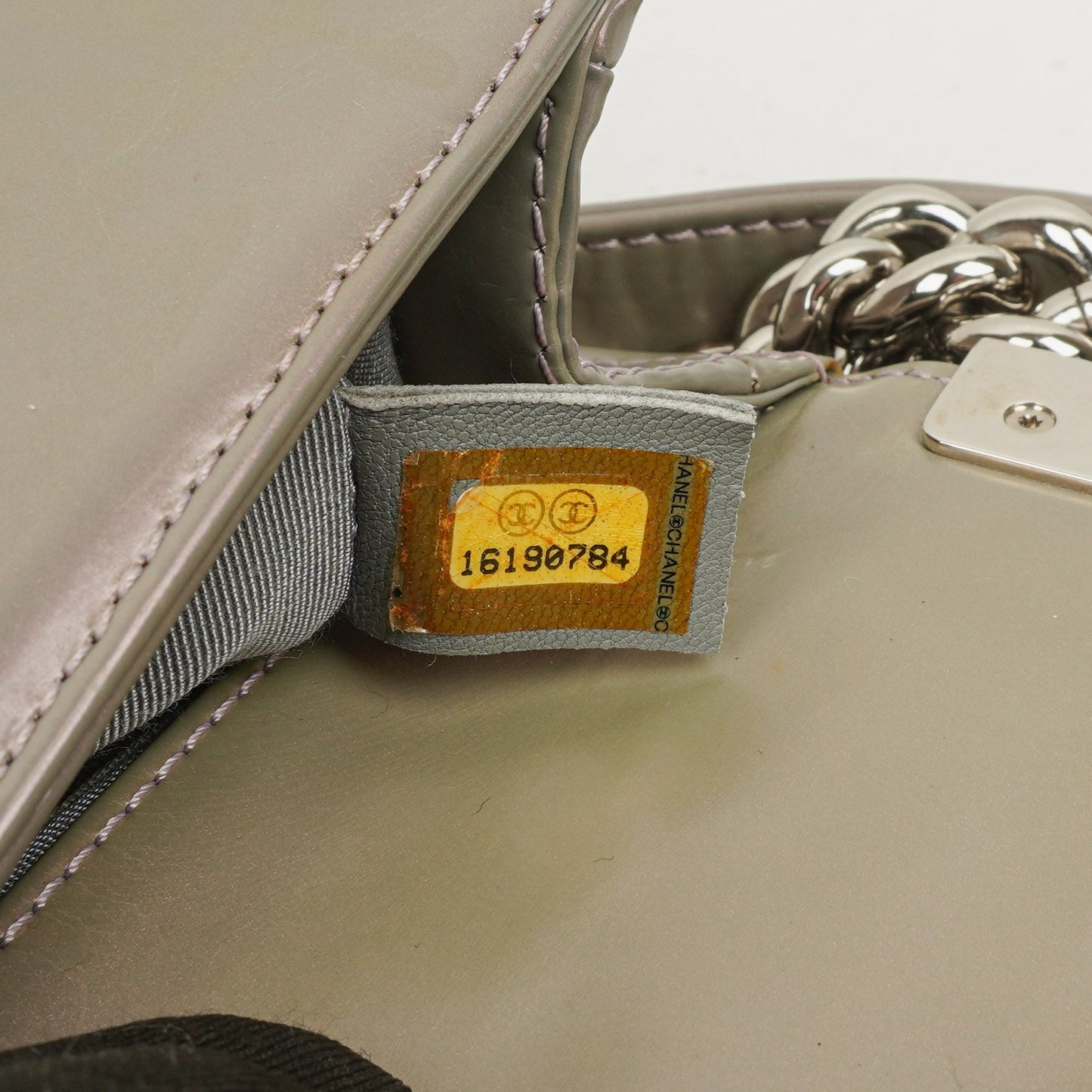 Chanel Light Purple Iridescent Glazed Calfskin Small Boy Flap Bag