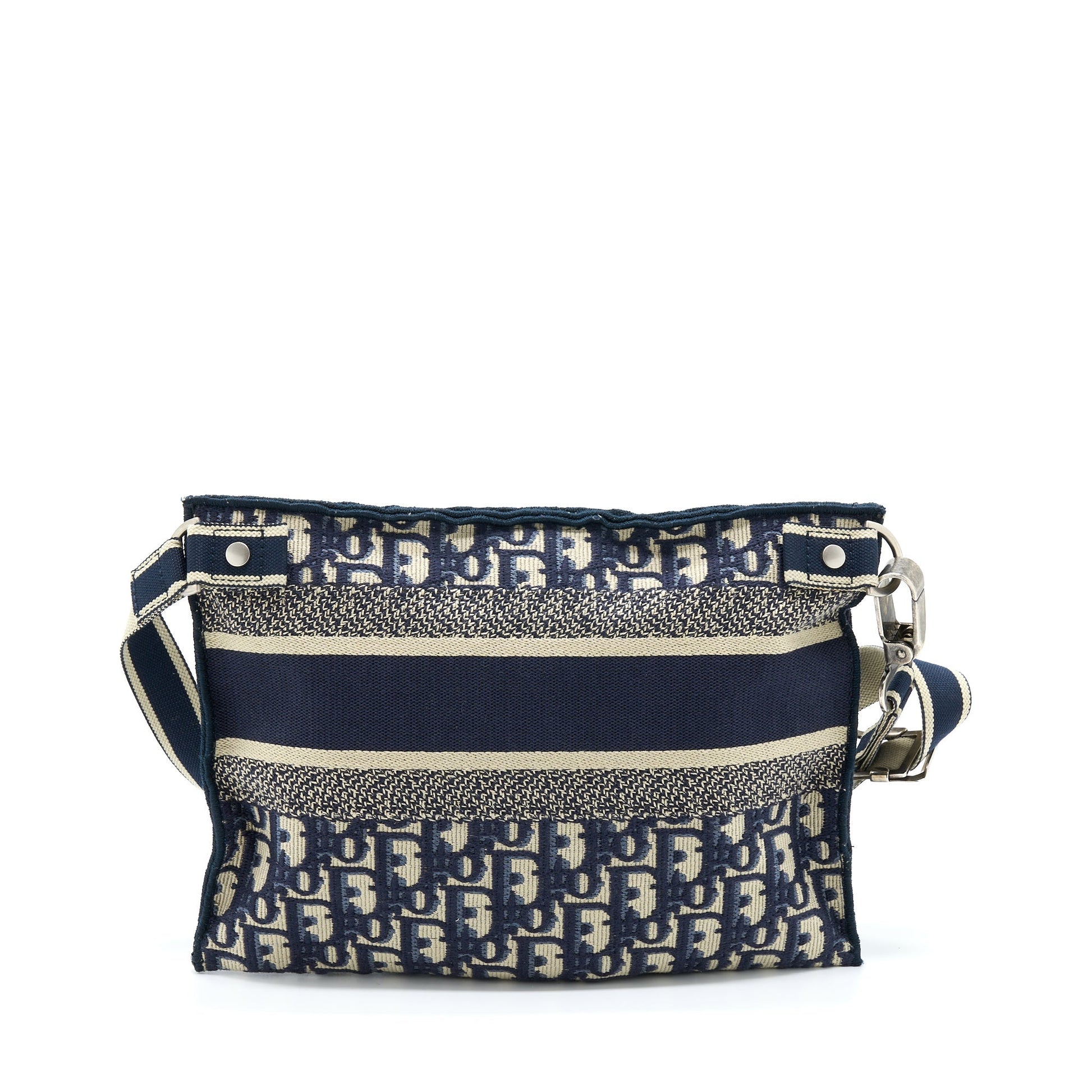 Dior Crossbody Messenger Purse Blue Oblique Canvas