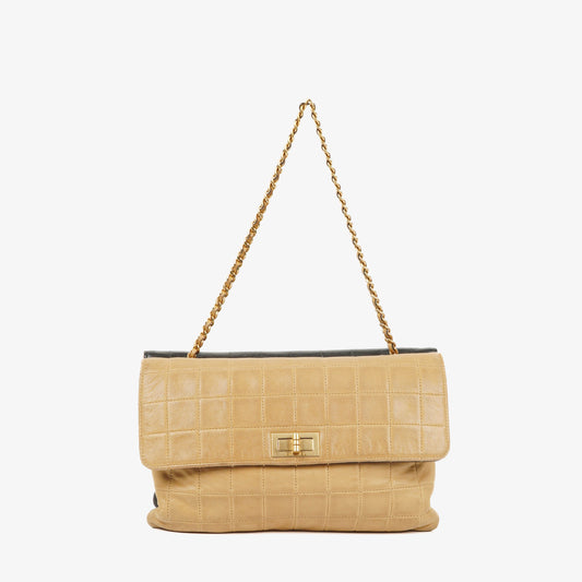 Chanel  Double Sided Bi-Colour Chocolate Ba Quilted Lambskin 2.55 Reissue Flap Bag