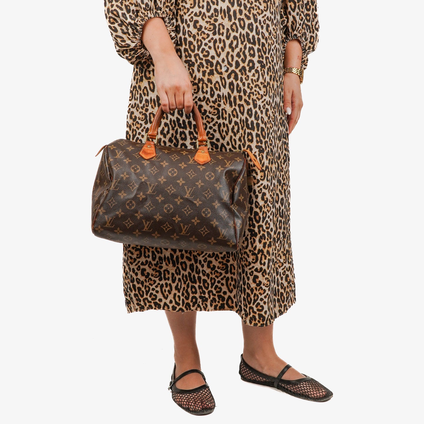 Louis Vuitton  30 Monogram Canvas Handbag