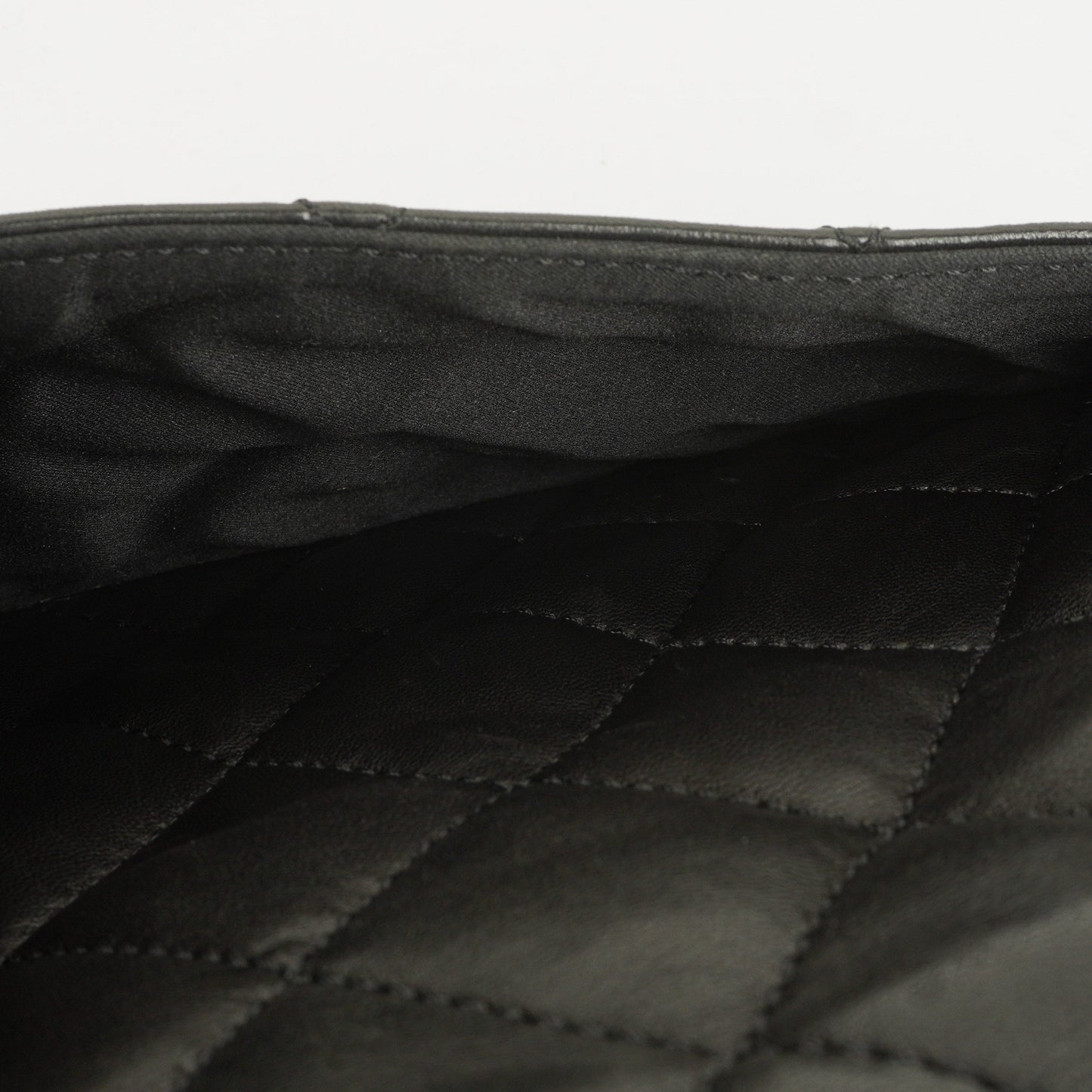 Chanel Black Quilted Lambskin Maxi 3 Accordion Flap Bag
