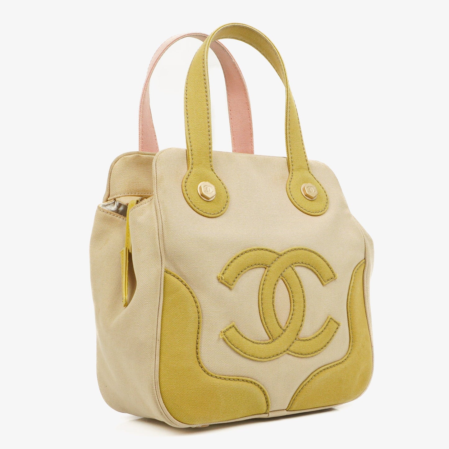 Chanel  Canvas Marshmallow CC Tote