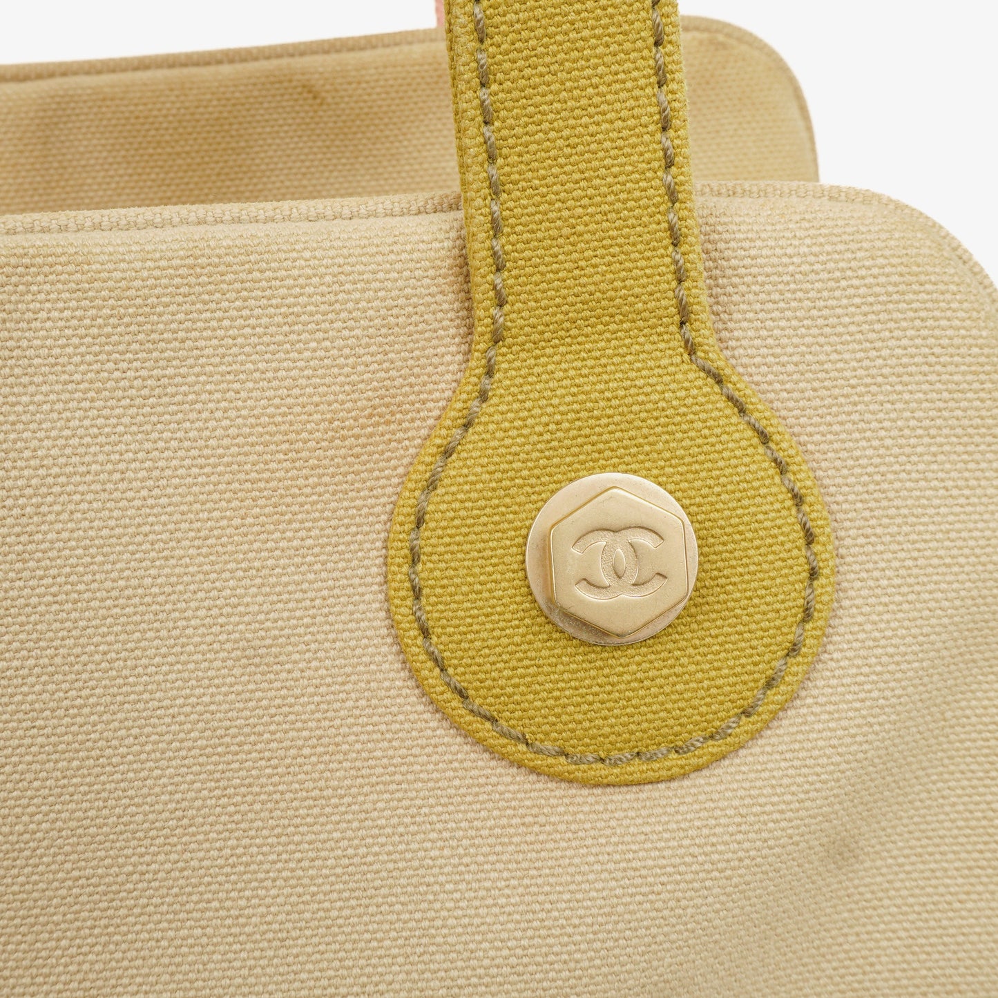 Chanel  Canvas Marshmallow CC Tote
