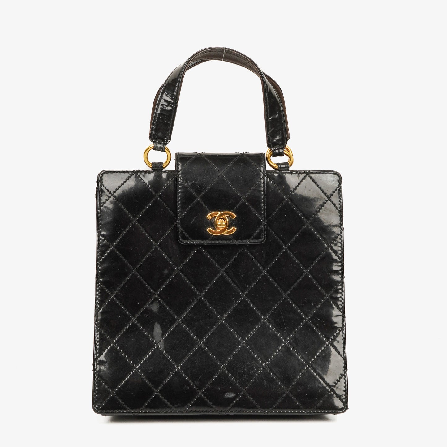 Chanel Metelasse Patent Leather Handbag