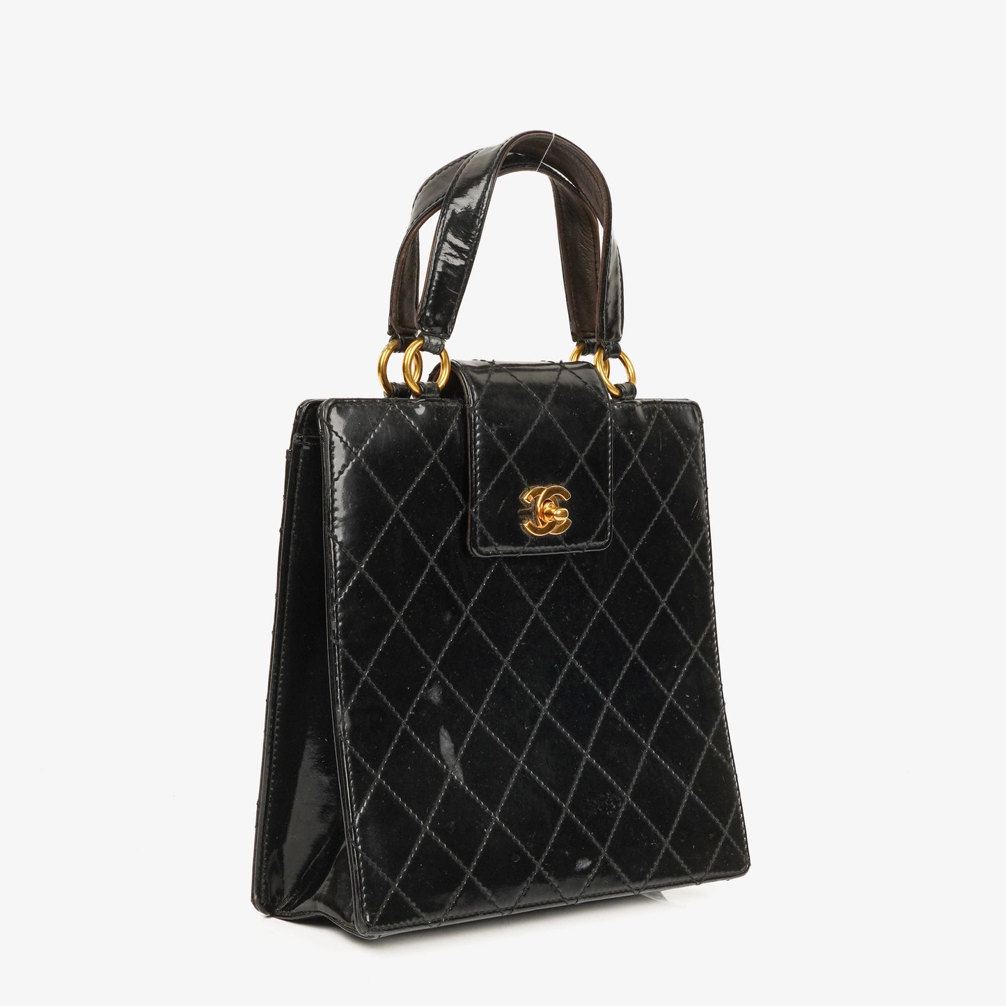Chanel Metelasse Patent Leather Handbag