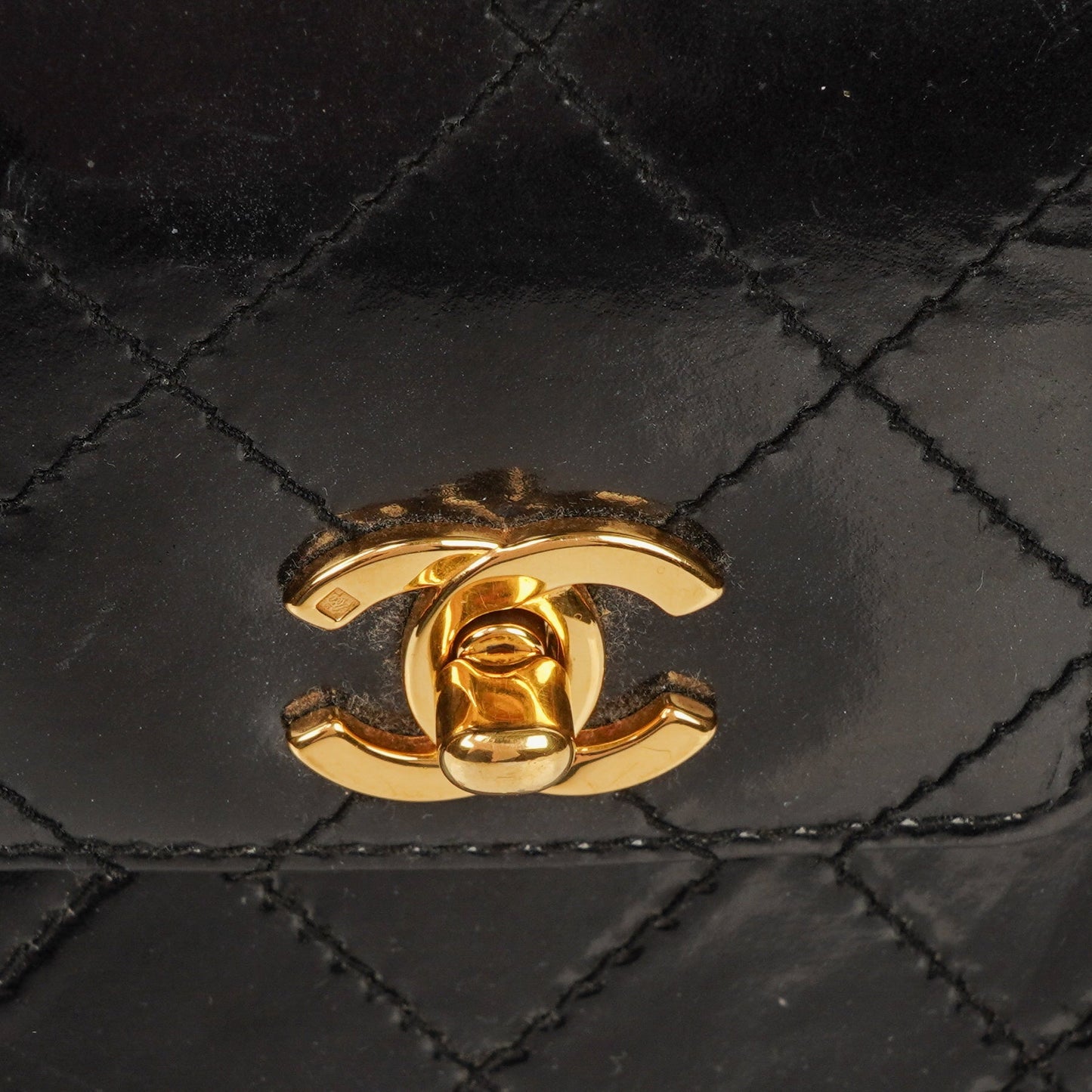 Chanel Metelasse Patent Leather Handbag