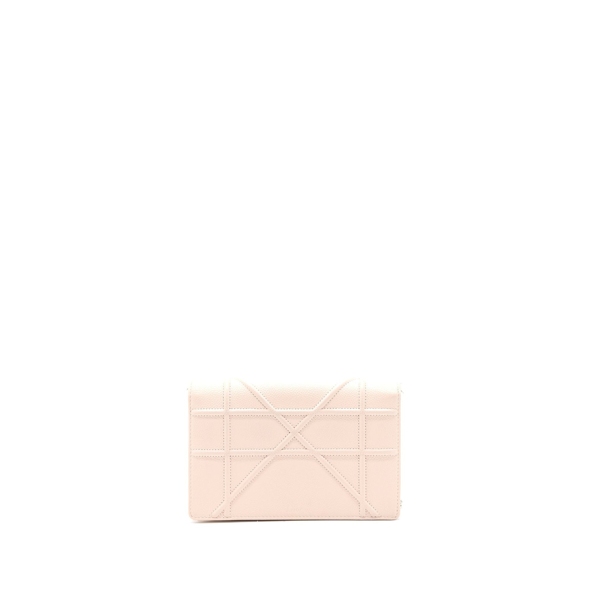 Dior Diorama Wallet On Chain Calfskin Light Pink