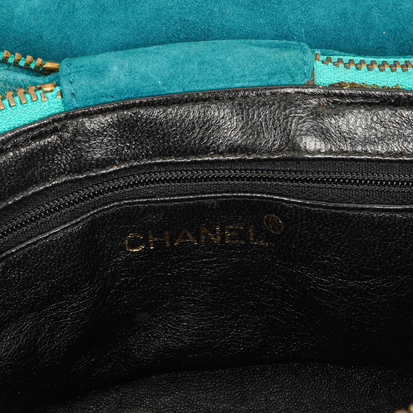 Chanel Quilted Suede Vanity Case
