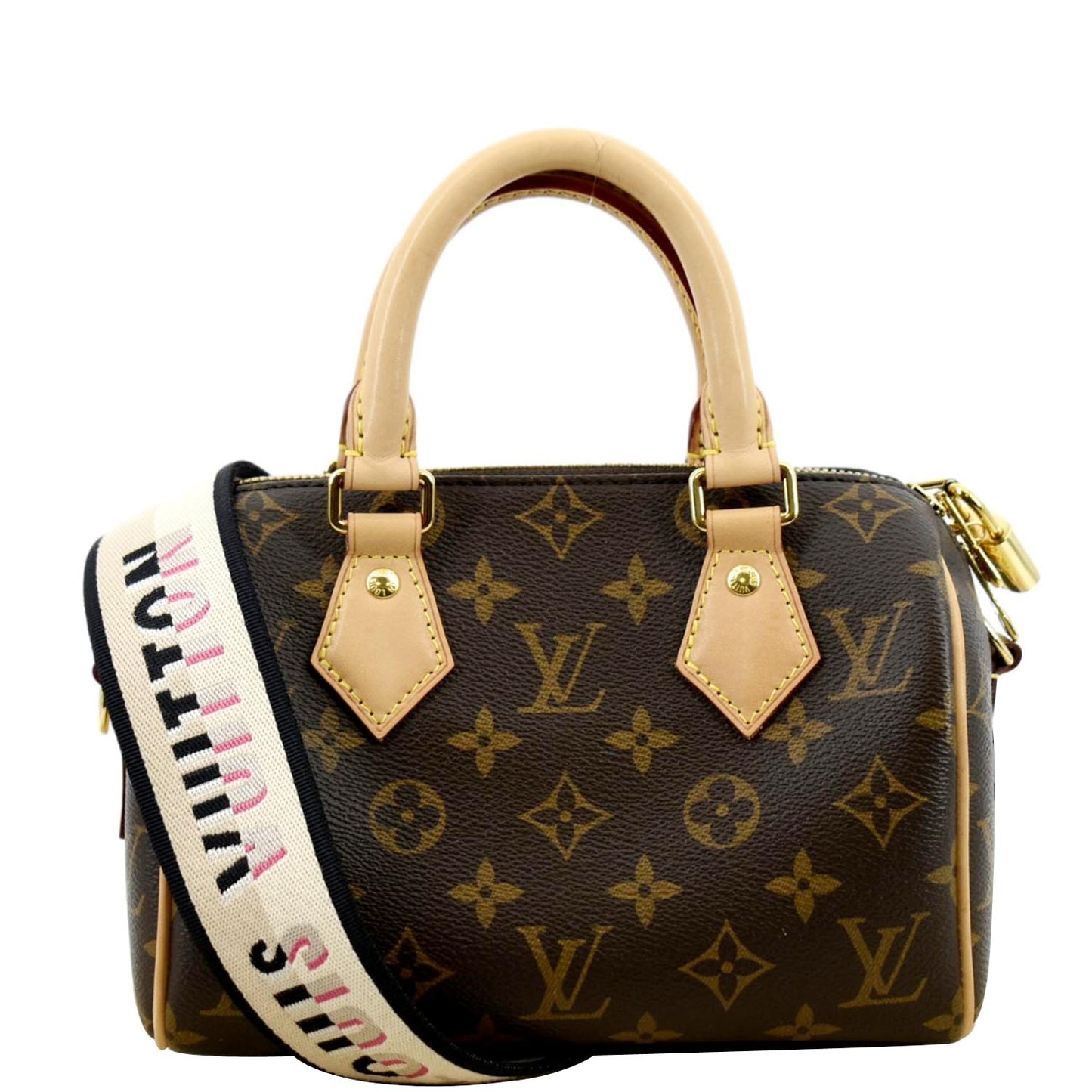 LOUIS VUITTON Giant Bandouliere 20 Monogram Canvas Shoulder Bag Brown