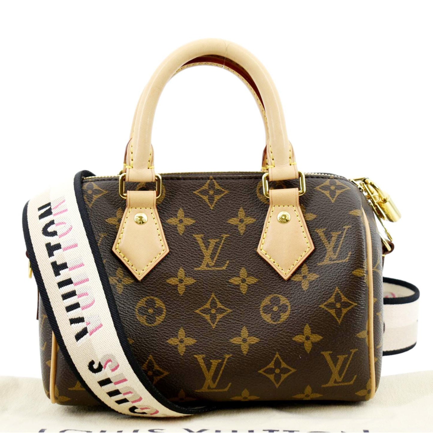 LOUIS VUITTON Giant Bandouliere 20 Monogram Canvas Shoulder Bag Brown